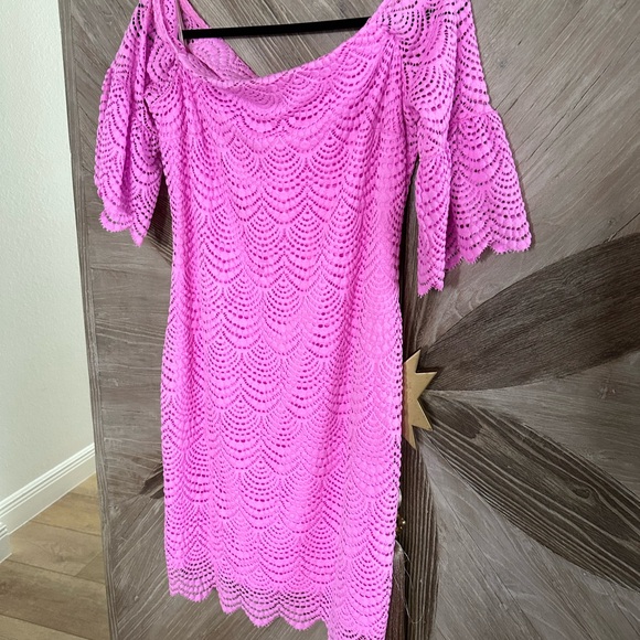 Lily Pulitzer size L Lexa off the shoulder dress - Picture 4 of 5